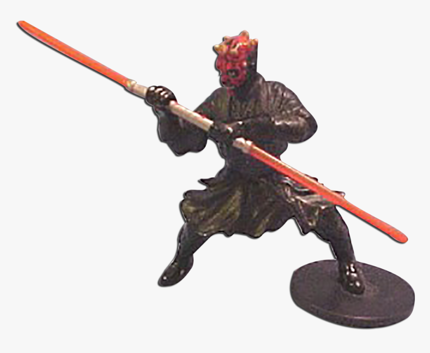 Star Wars Darth Maul With Red Light Saber Figure - Figurine, HD Png Download, Free Download