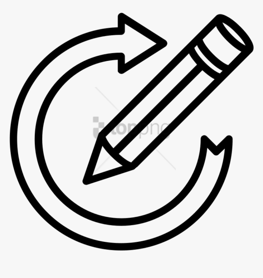 Noun Project Revision Cc - Pencil Vector Icon Png, Transparent Png, Free Download