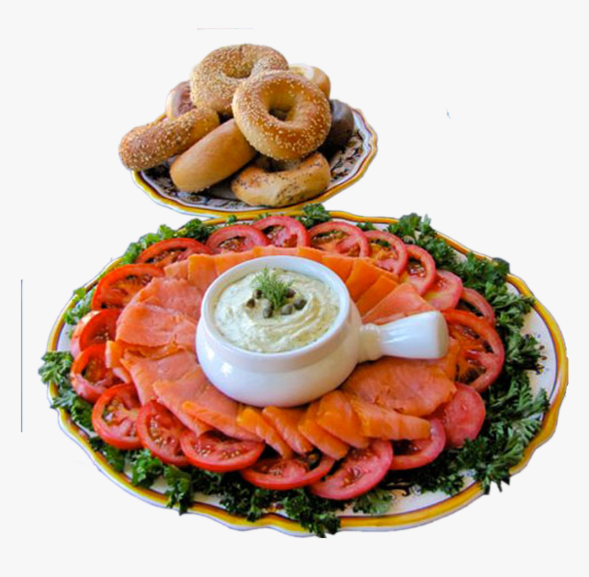 Transparent Bagel Png - Bagels And Lox Platter, Png Download, Free Download