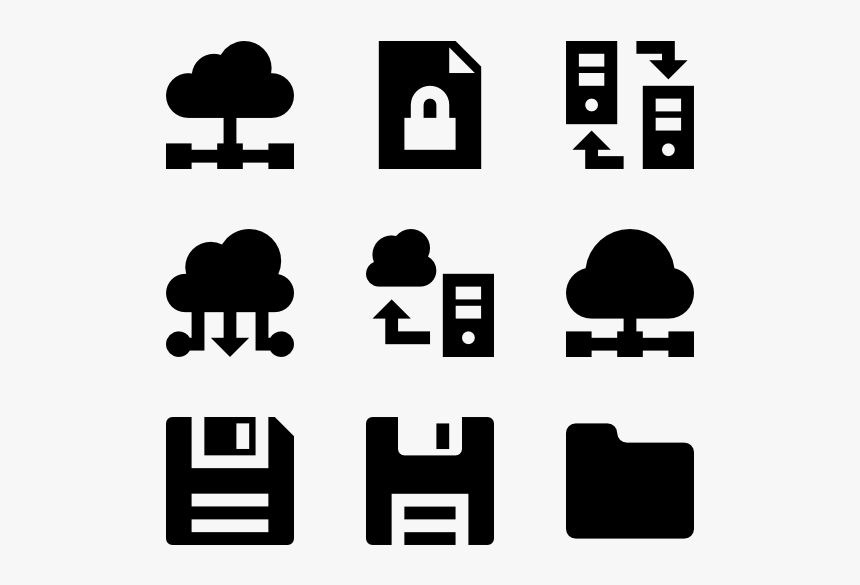 Data Storage - Supermarket Icons, HD Png Download, Free Download