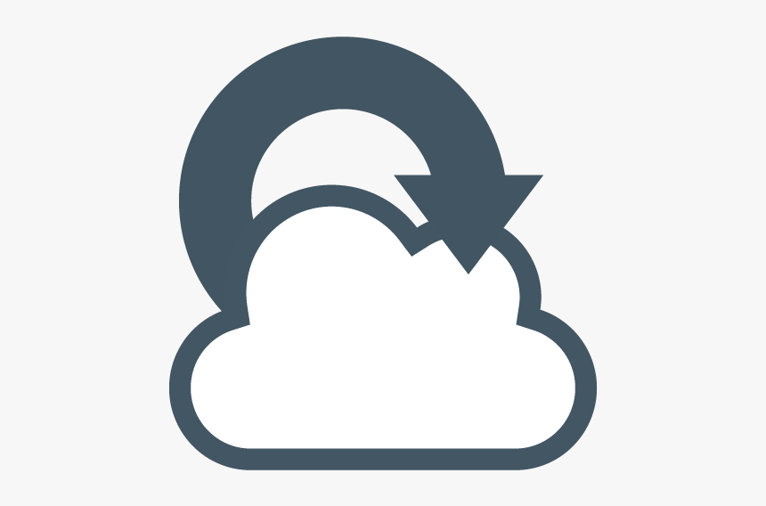 Cloud And Arrow Icon - Backup Recovery Icon Png, Transparent Png, Free Download