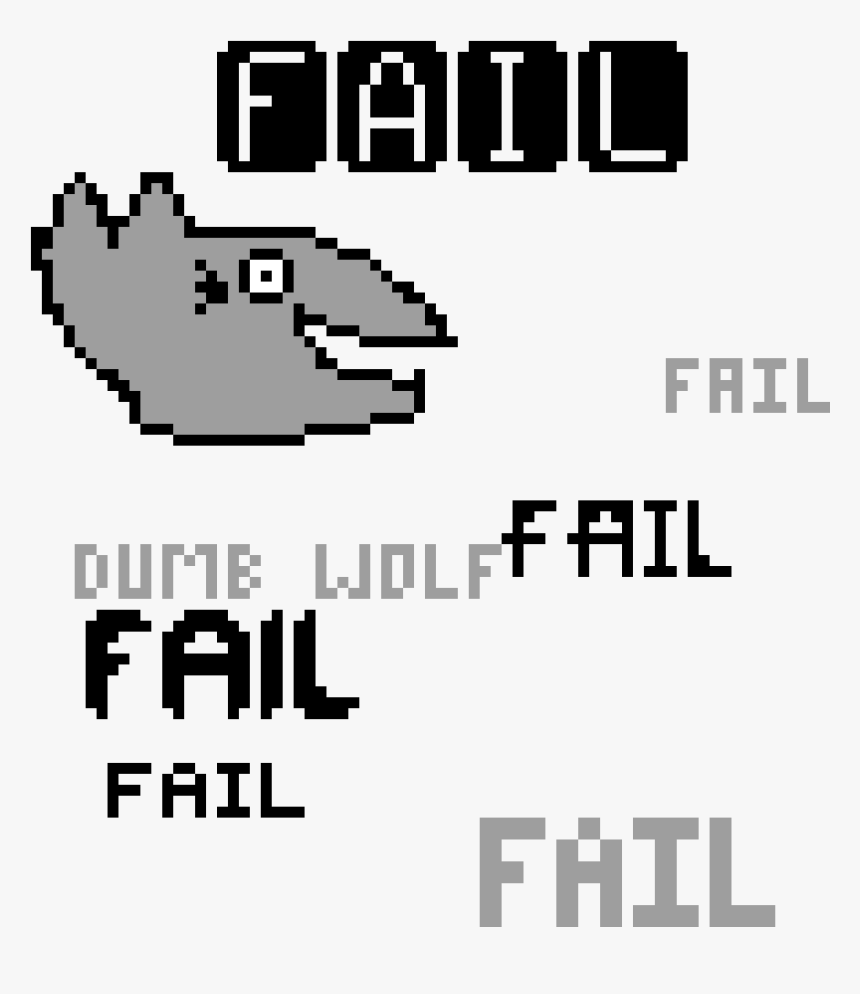 Wolf Drawing Fail - Poster, HD Png Download, Free Download