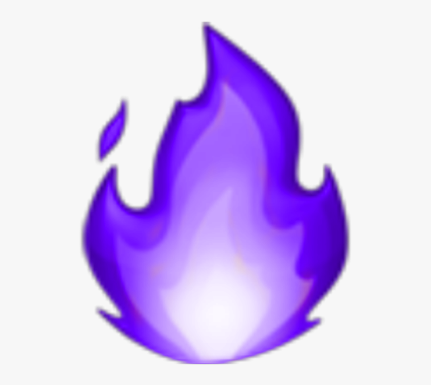 #fire #emoji #purple - Ios Fire Png, Transparent Png, Free Download