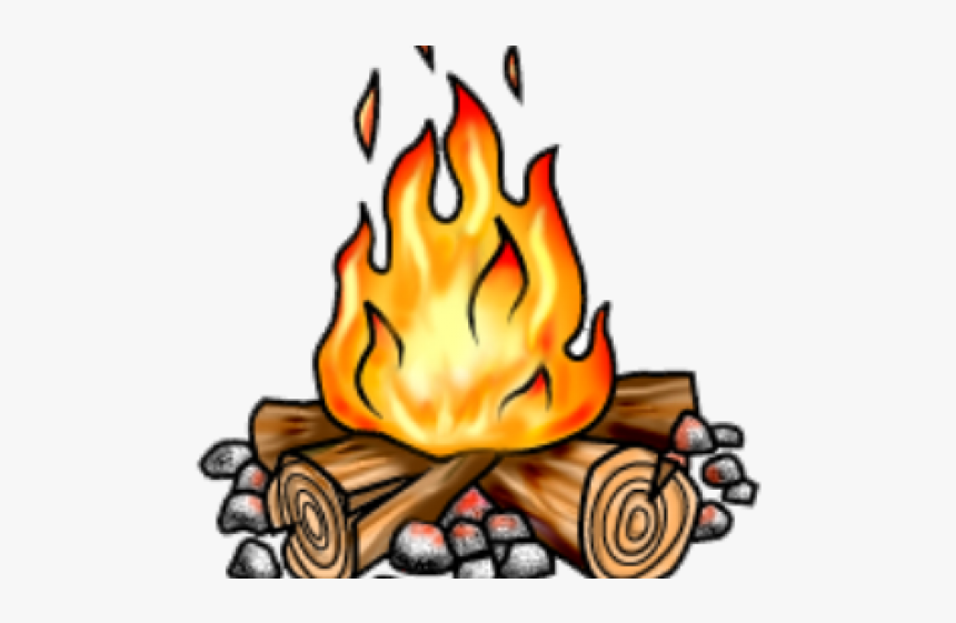 Drawn Camp Fire Emoji - Transparent Background Campfire Clip Art, HD Png Download, Free Download