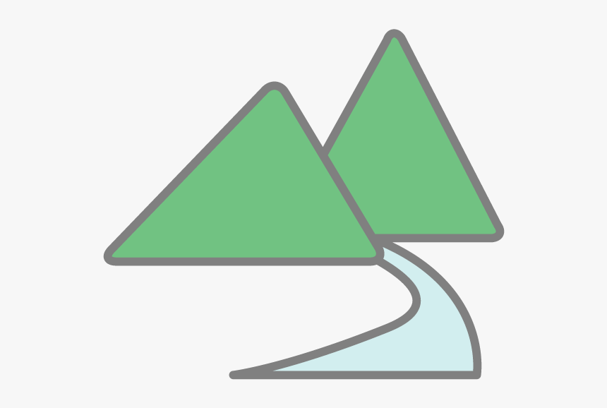 Mountain Clipart River - Triangle, HD Png Download, Free Download