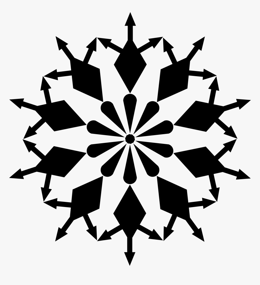 Transparent Background Snowflake Silhouette , Png Download - Dart Board On Back Of Door, Png Download, Free Download