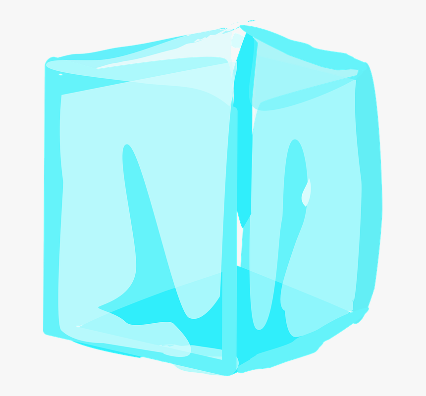 Ice Cube, Transparent, Frozen, Close-up, Clean, Cold - Cartoon Block Of Ice, HD Png Download, Free Download