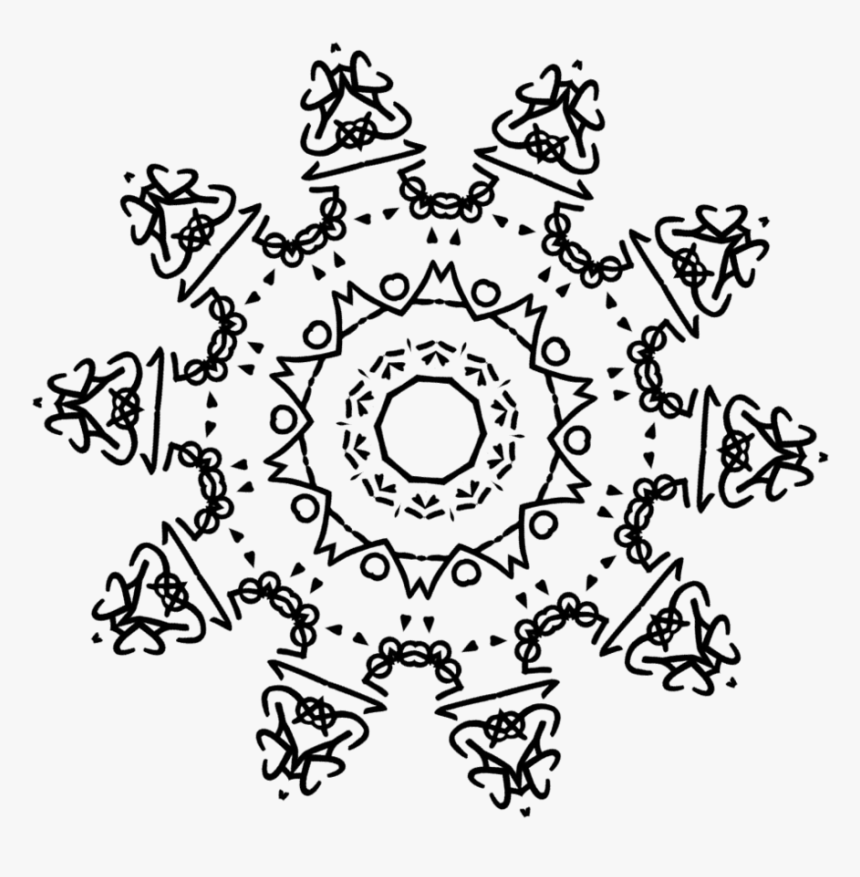 Dscript Glyph Snowflake Free Alpha Transparent Pic - Drawing Background Png, Png Download, Free Download