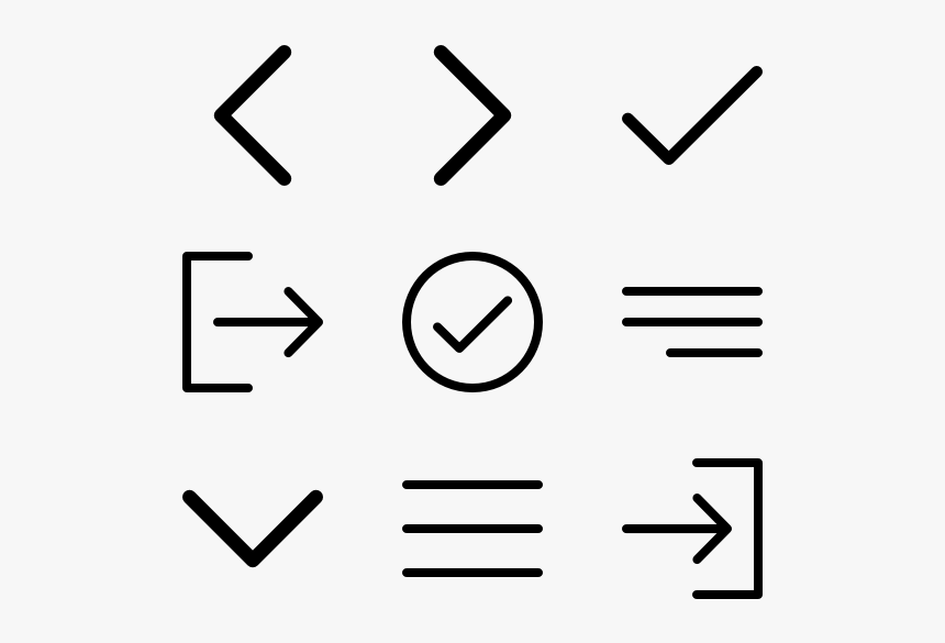 Arrow Set - Arrow Line Icon, HD Png Download, Free Download