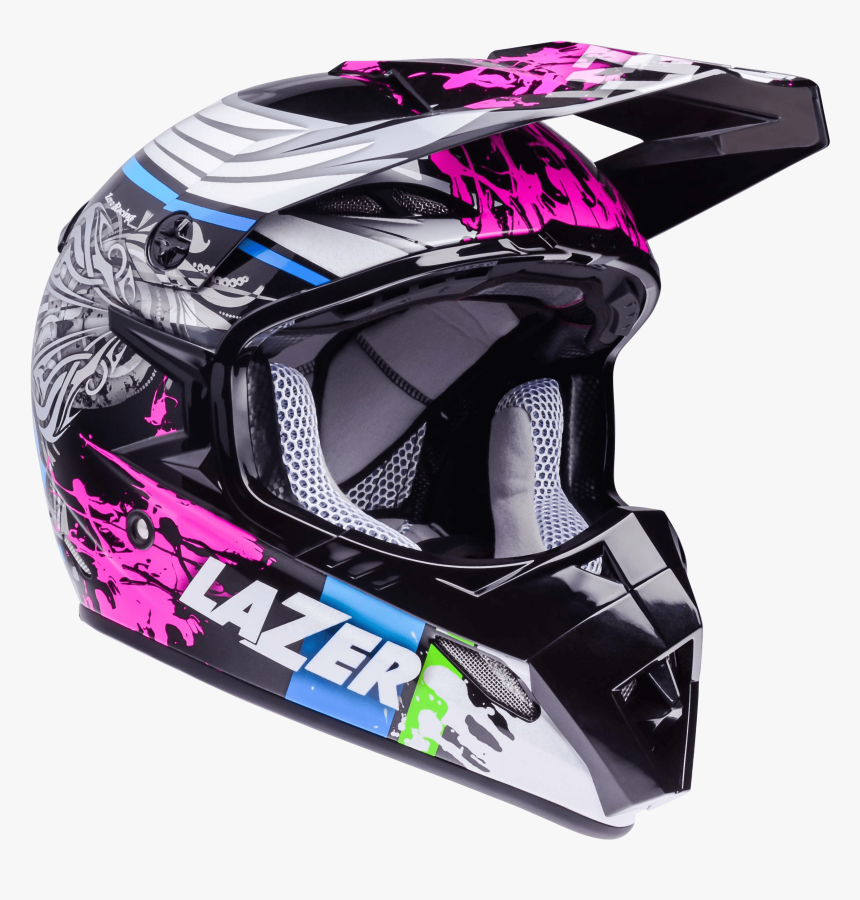 Motorcycle Helmet Lazer Mx8 Flash Pure Glass Black - Cascos Png, Transparent Png, Free Download