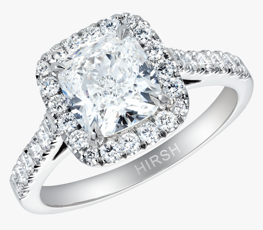 Ring Png - 2 Carat Cushion Cut Diamond Ring, Transparent Png, Free Download