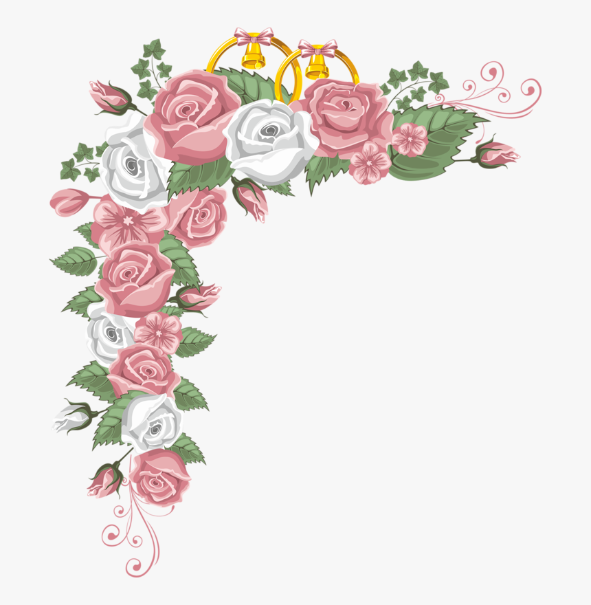 Transparent Rose Corner Png - Самый Лучший День Открытка, Png Download, Free Download