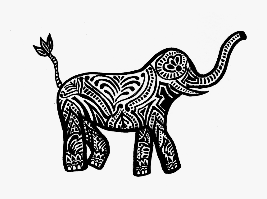 Tribal Elephant Png - Elephant White Elephant Transparent Background, Png Download, Free Download