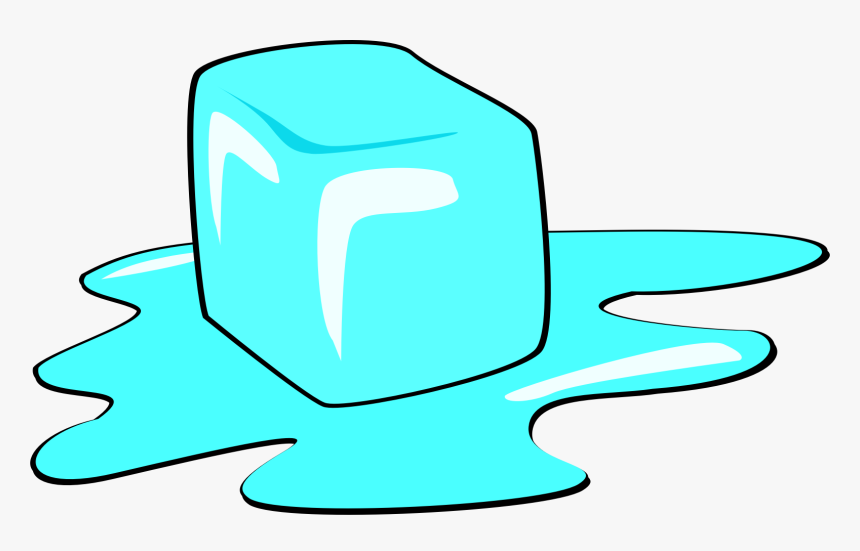 Melt, Ice Cube, Ice, Melting, Blue, Aqua, Cold, Water - Ice Clip Art, HD Png Download, Free Download