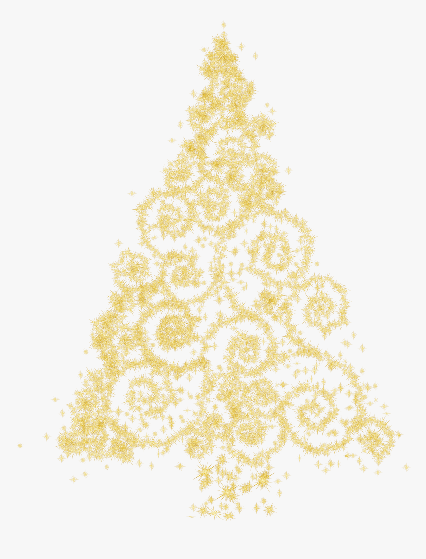 Gold Christmas Tree Png Clip Art Golden Decorations Christmas
