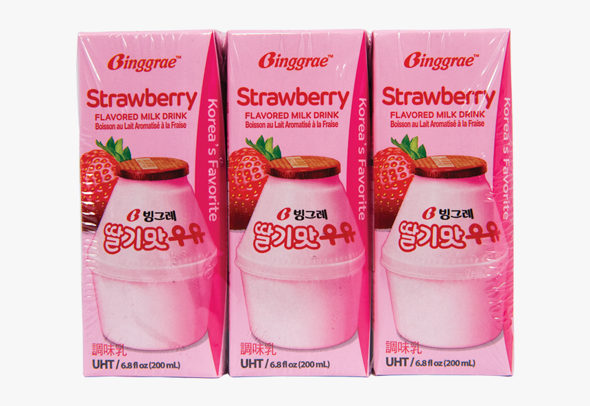 Binggrae Strawberry Flavor Milk, HD Png Download, Free Download