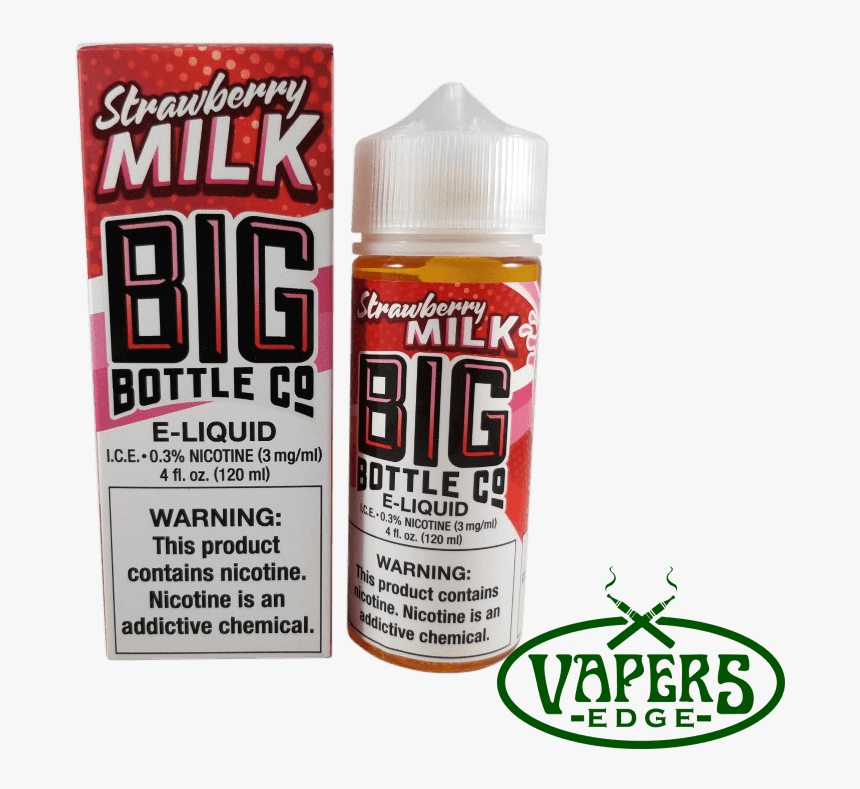 Strawberry Milk By Big Bottle Co Eliquid - Anderson Surfboards, HD Png Download, Free Download