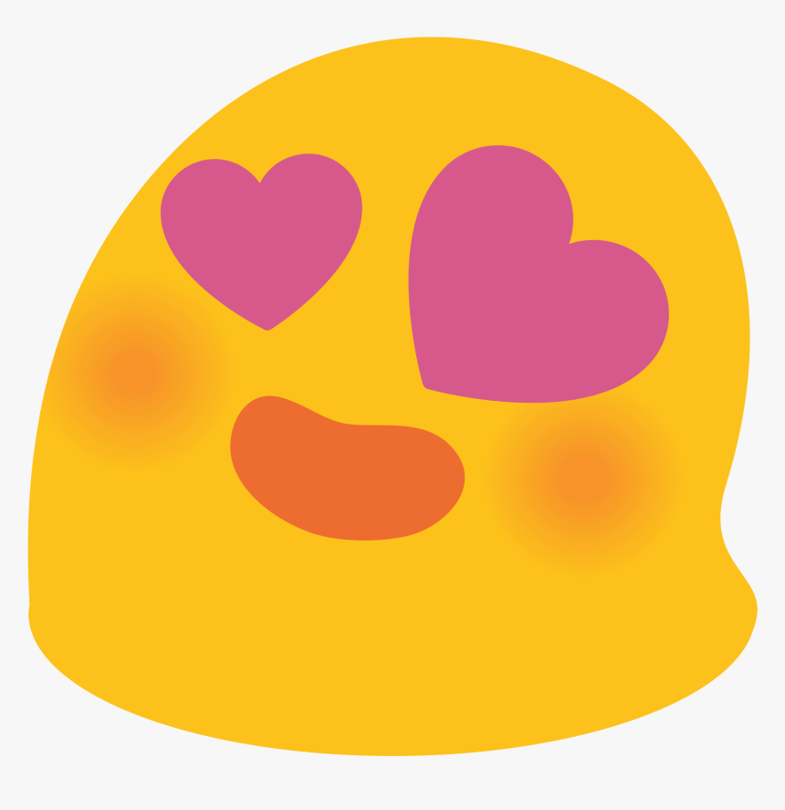 Emoji Double Heart Png Clipart Image - Google Heart Eyes Emoji, Transparent Png, Free Download