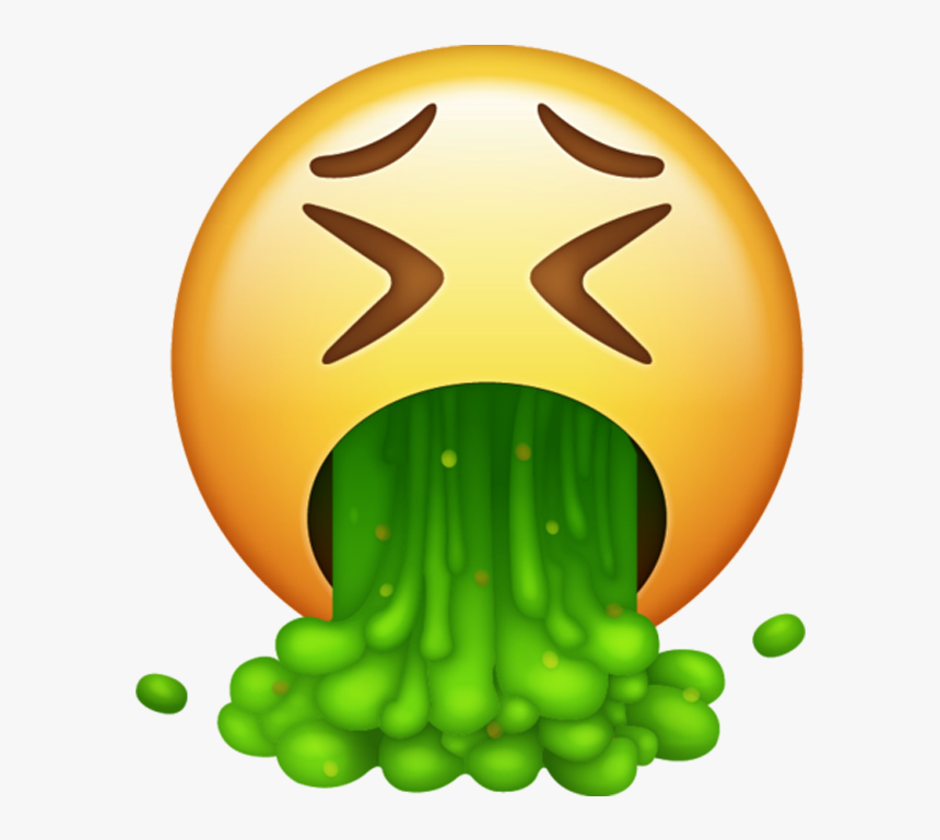 Puke Emoji Png - Vomit Emoji, Transparent Png, Free Download