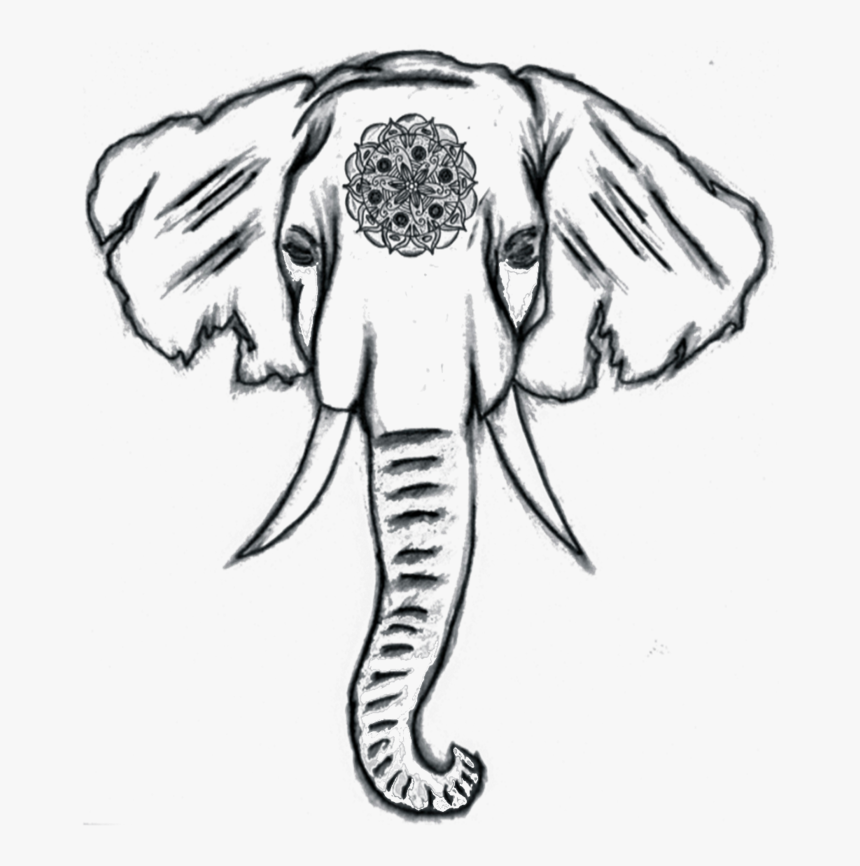 Drawing Elephants Hindu Transparent Png Clipart Free - Things To Draw Elephant, Png Download, Free Download