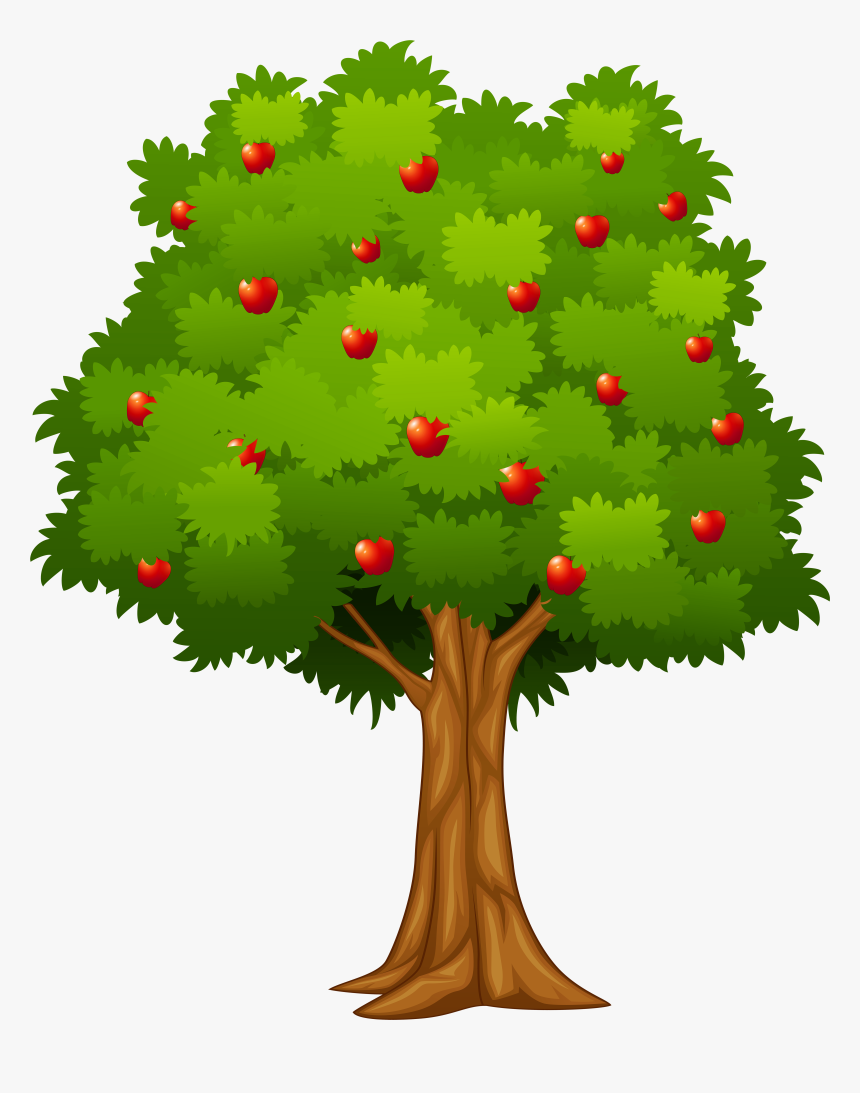 Yellow Clipart Apple Tree, HD Png Download, Free Download