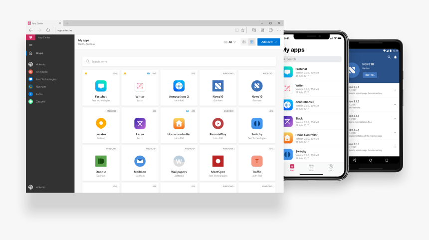 Visual Studio App Center, HD Png Download, Free Download
