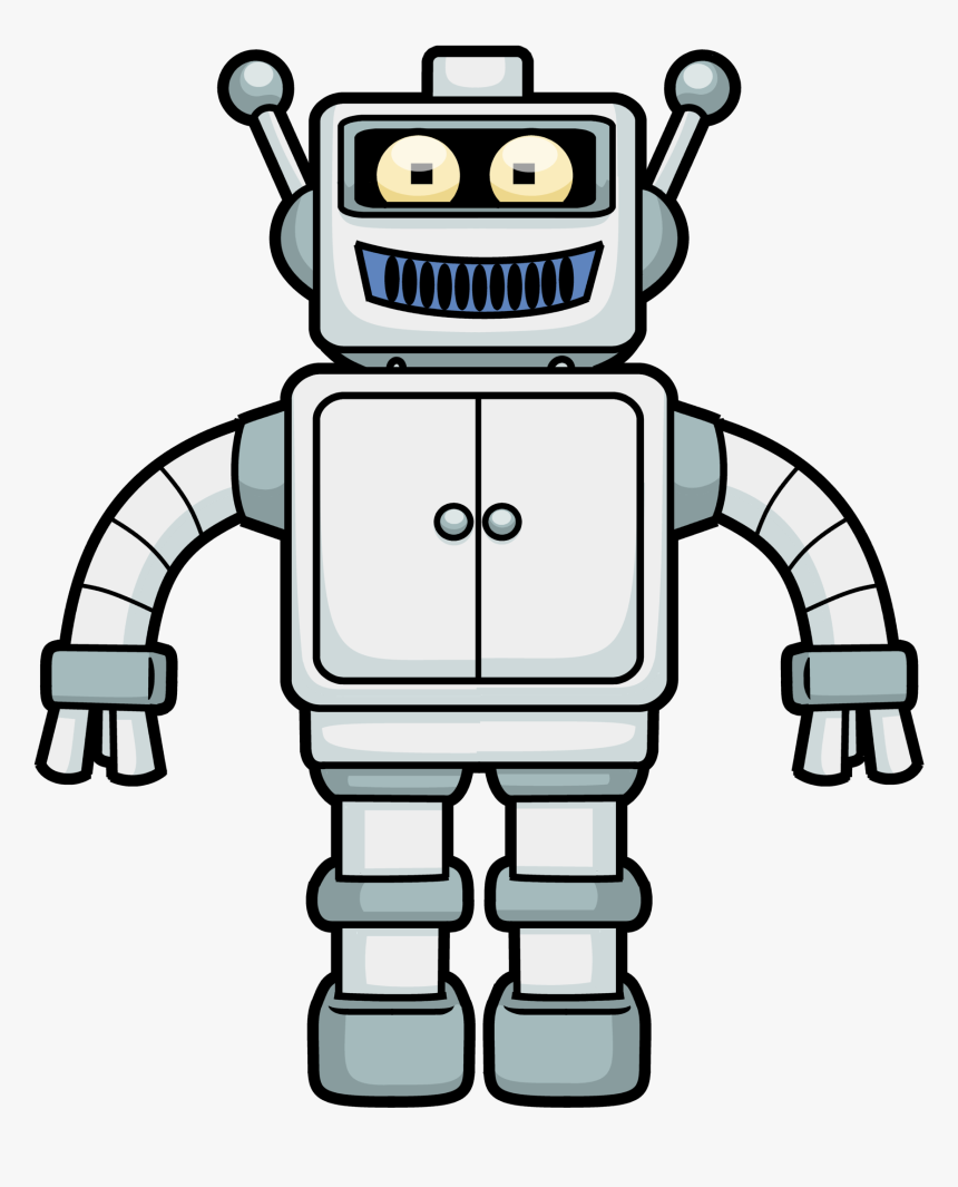 Cartoon Robot Free Vector - Transparent Background Robot Clipart Png, Png Download, Free Download