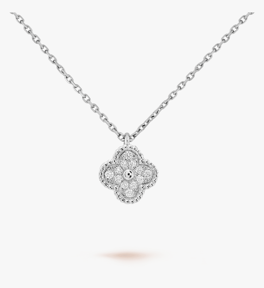 Transparent Bling Necklace Png - Van Cleef Alhambra Diamond, Png Download, Free Download