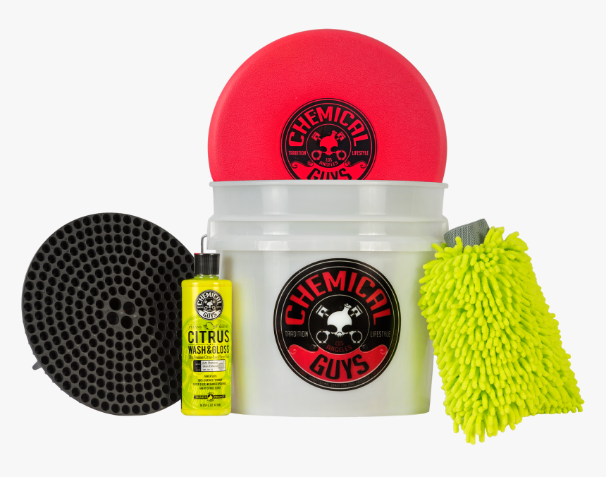 Best Detailing Bucket Kit - Chemical Guys Car Wash Bucket, HD Png Download, Free Download