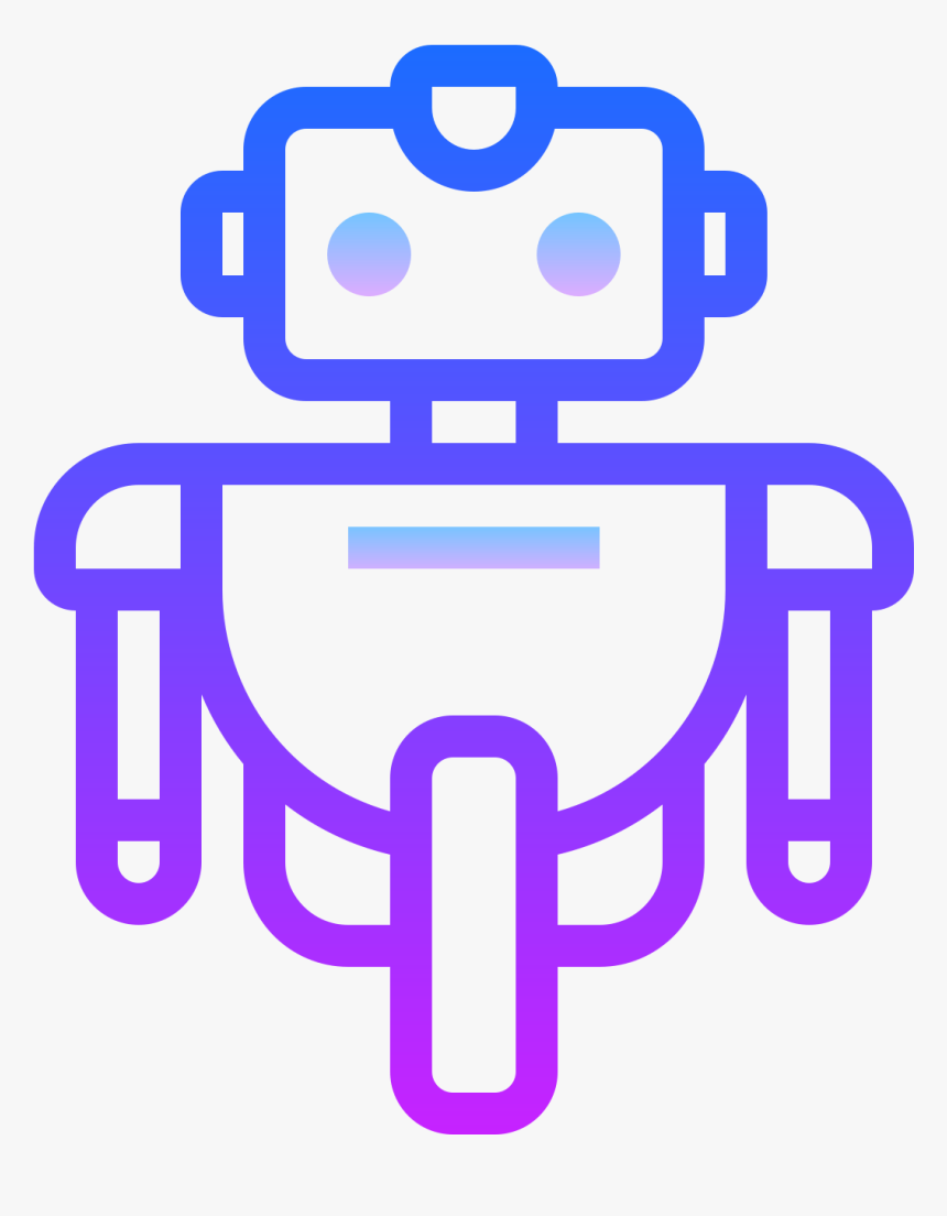 Robot Icon Png -robot 3 Icon - Purple Robot Png, Transparent Png, Free Download