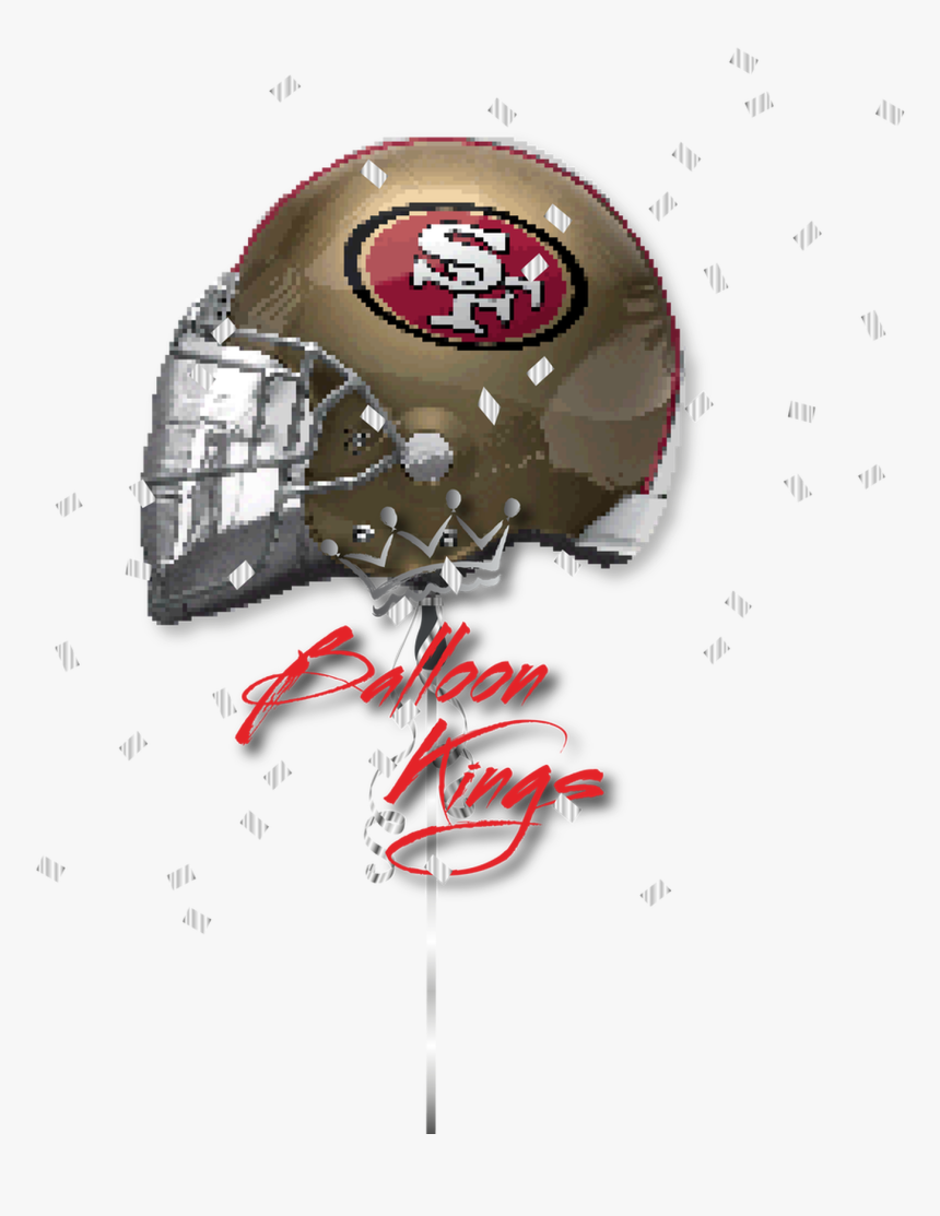 21 Inch San Francisco 49ers Helmet Flat , Png Download - American Football, Transparent Png, Free Download