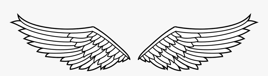 Transparent Winged Shield Clipart - Eagle Wings Clipart Black And White, HD Png Download, Free Download