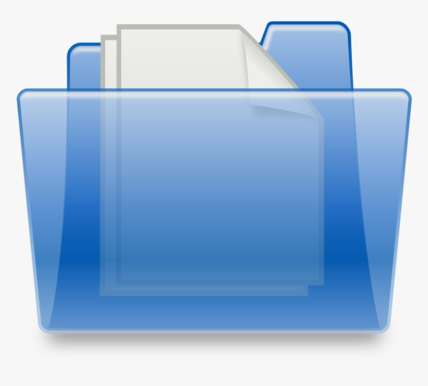 Blue Folder, Directory Icon Png - Transparent Background Folder Png, Png Download, Free Download