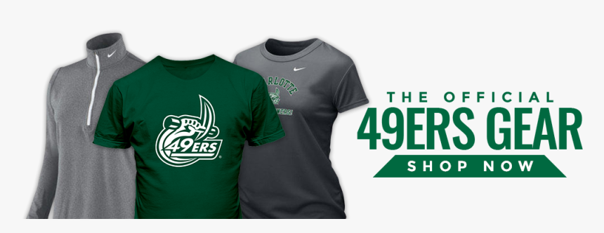 49ers Helmet Logo Png - Unc Charlotte Uncc Apparel, Transparent Png, Free Download