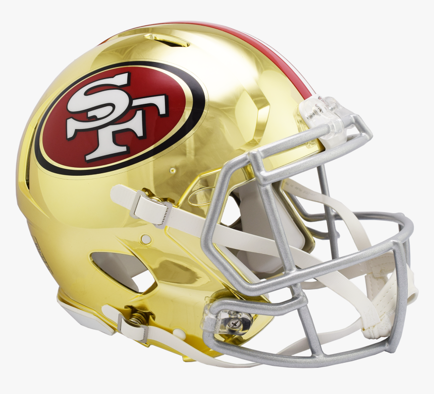 San Francisco 49ers Alternate Speed Authentic Helmet - Cowboys Chrome Helmet Authentic, HD Png Download, Free Download
