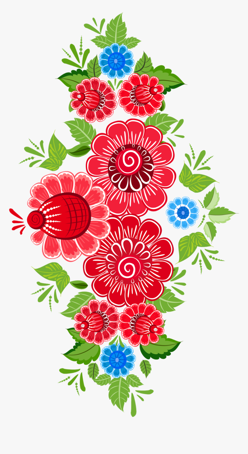 Clip Art Mexican Flower Pattern - Mexican Flower Clipart Png, Transparent Png, Free Download