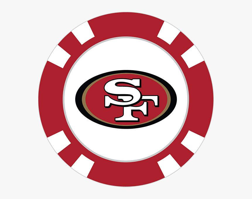 San Francisco 49ers Poker Chip Ball Marker - Transparent Background Poker Chips Png, Png Download, Free Download