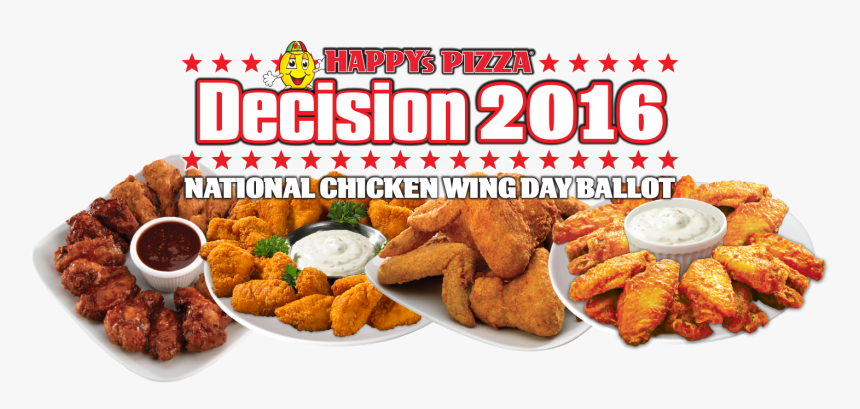 Happy"s Pizza Chicken Wing Day Poll - Happy's Pizza Wings, HD Png Download, Free Download