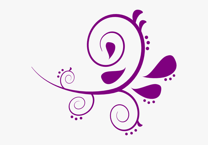 Vector Swirl Free - Purple Swirls Clipart, HD Png Download, Free Download