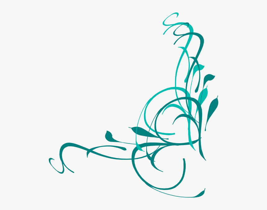 Svg Swirls Vector - Blue And Yellow Corner, HD Png Download, Free Download
