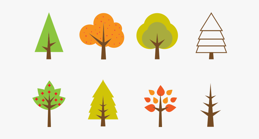 Seasonal Tree Illustration Free Vector And Png The - Simple Tree Illustration Png, Transparent Png, Free Download