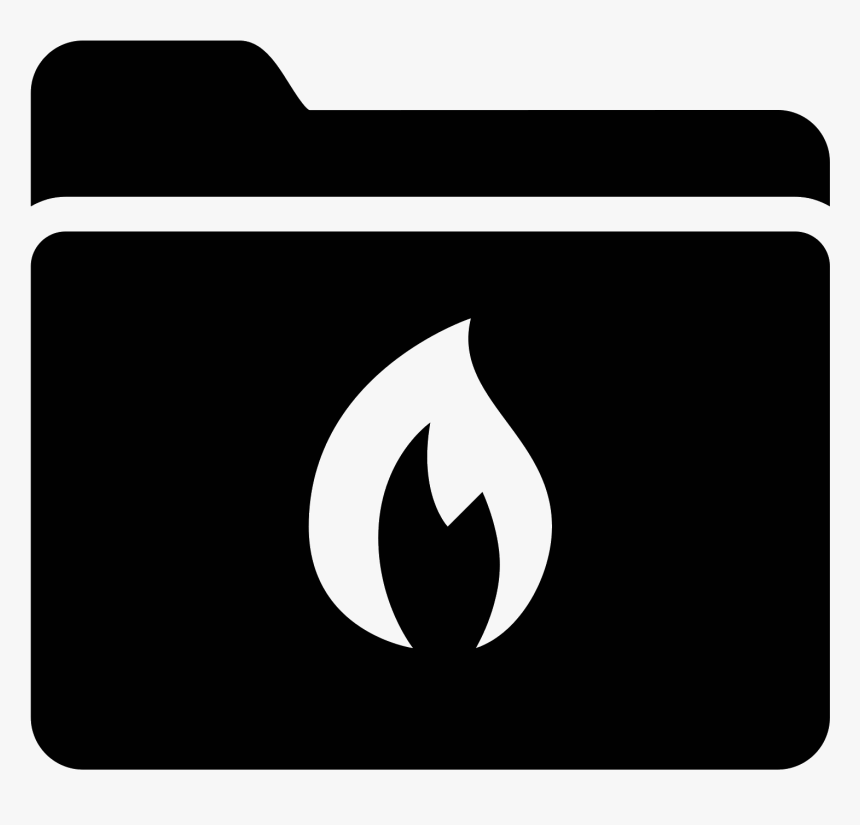 Burn Folder Filled Icon - Emblem, HD Png Download, Free Download