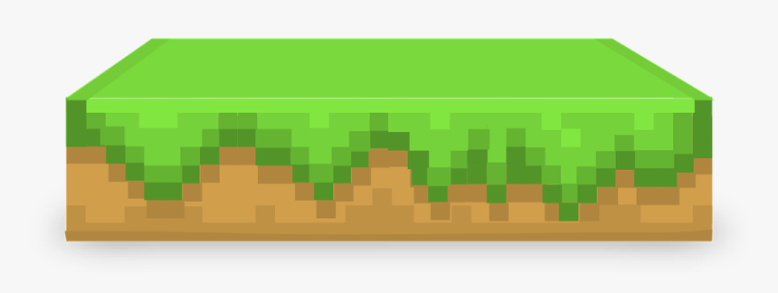 Minecraft, Table, Block, Element, Grass, Patch, Design - Transparent Background Minecraft Ground, HD Png Download, Free Download