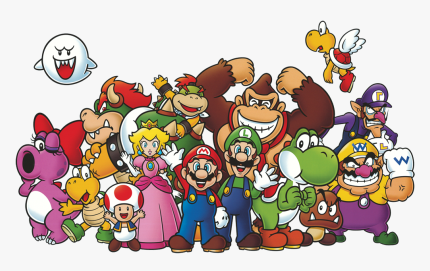 Super Mario Characters, HD Png Download kindpng