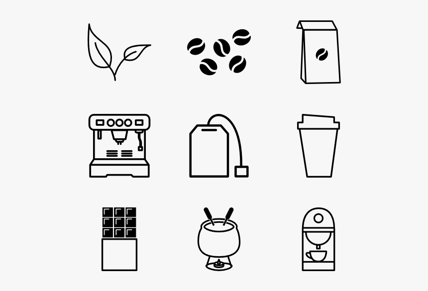 Coffee Icons Vector Free, HD Png Download, Free Download