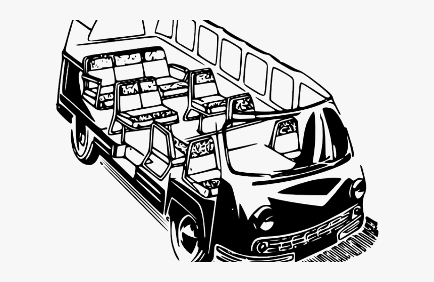 Vans Clipart Land Transportation - Volkswagen Type 2, HD Png Download, Free Download