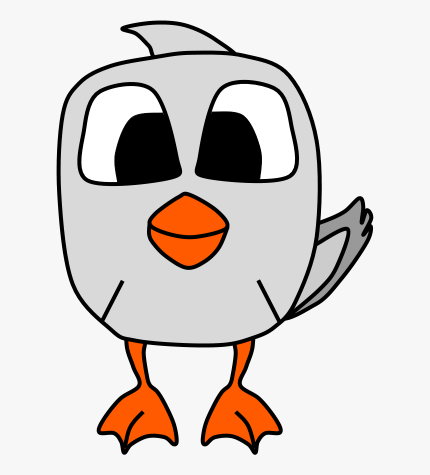 Goose, Big Eyes, Cartoon Animal - Portable Network Graphics, HD Png Download, Free Download