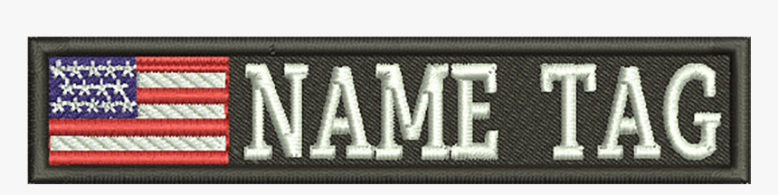 Usa Flag Custom Name Tag Biker Vest Patch - Graphics, HD Png Download, Free Download