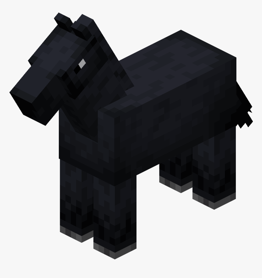 Black Horse - Brown And White Minecraft Horse, HD Png Download, Free Download