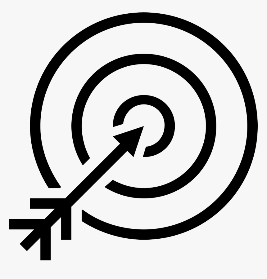 Arrow On The Center Of The Target - Arrow Center Png, Transparent Png, Free Download